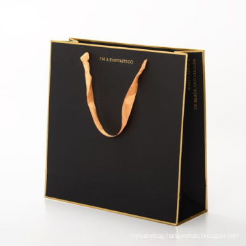 Luxury Custom Gold Foil Stamping Paper Shopping/Gift Bag